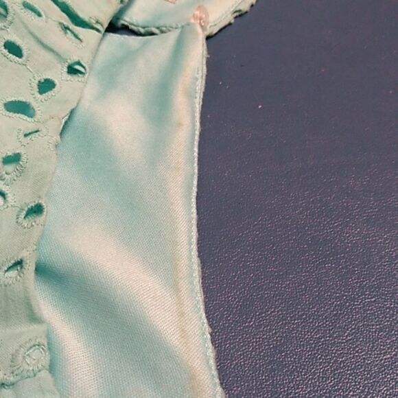 London Style Women's 18 Green Sleeveless Cotton Halter Sundress - Picture 7 of 7